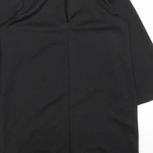 ASOS Womens Black Polyester Shift Size 8 Boat Neck Pullover