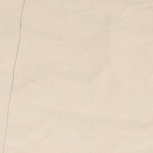 New Look Womens Beige Polyester Mini Skirt Size 10 Zip