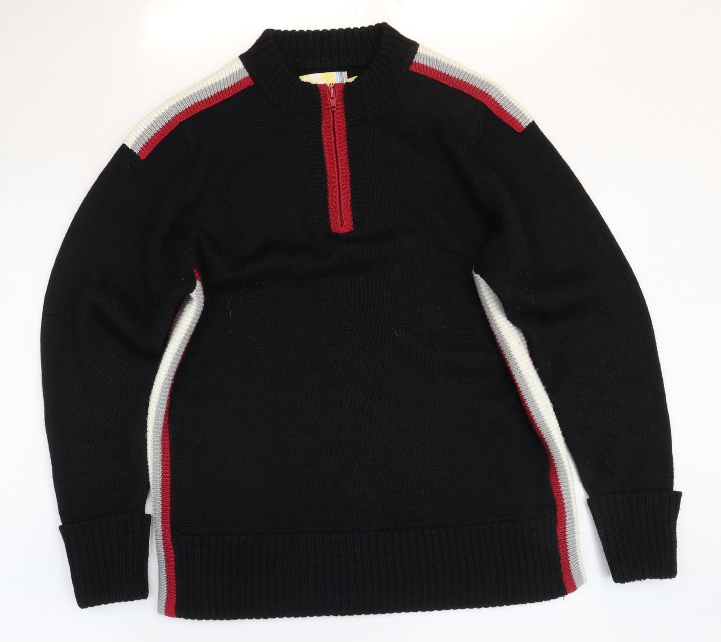 Alice Callina Womens Black Round Neck Acrylic Pullover Jumper Size 12