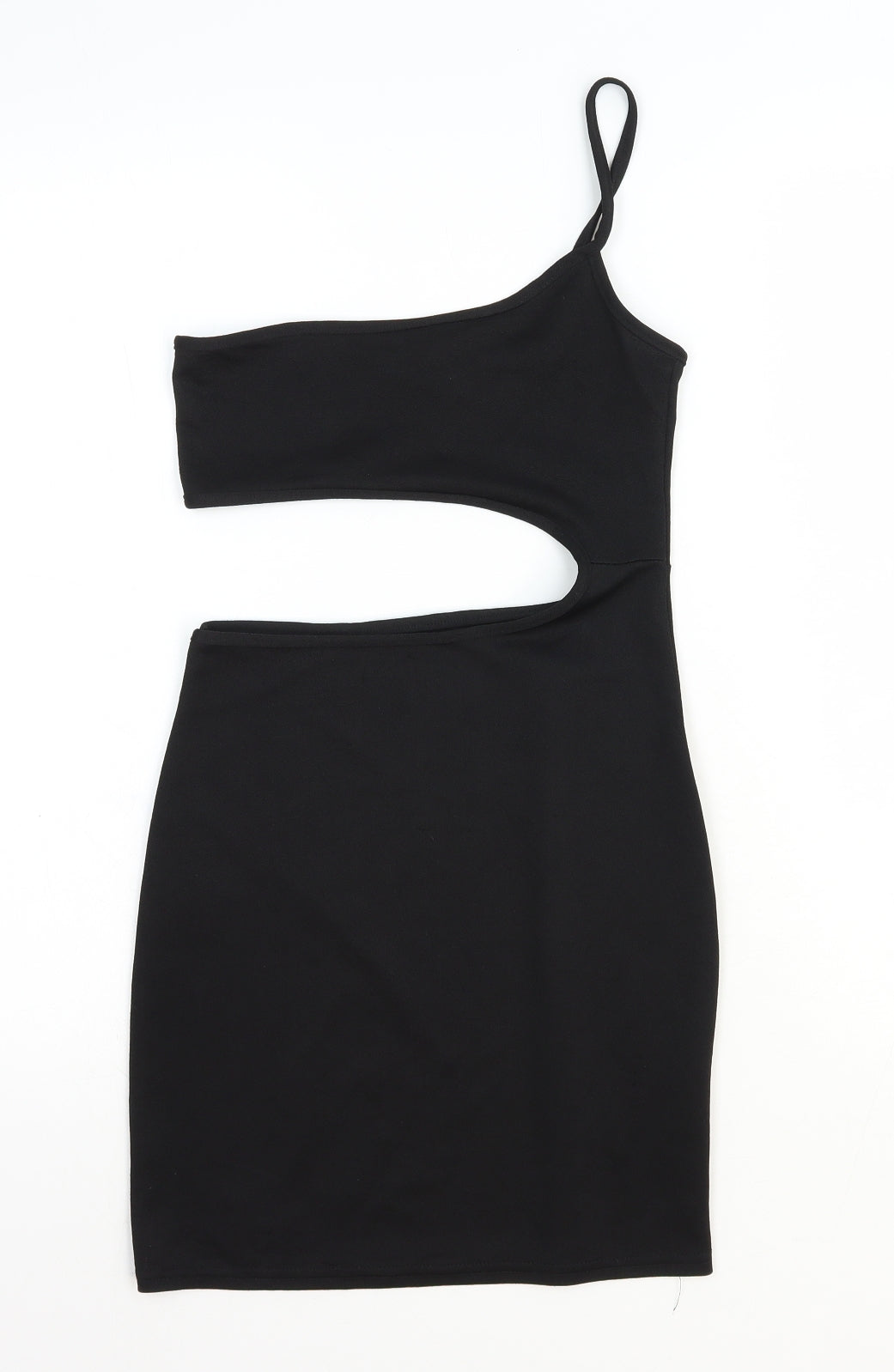 ASOS Womens Black Polyester Mini Size 8 Square Neck Pullover