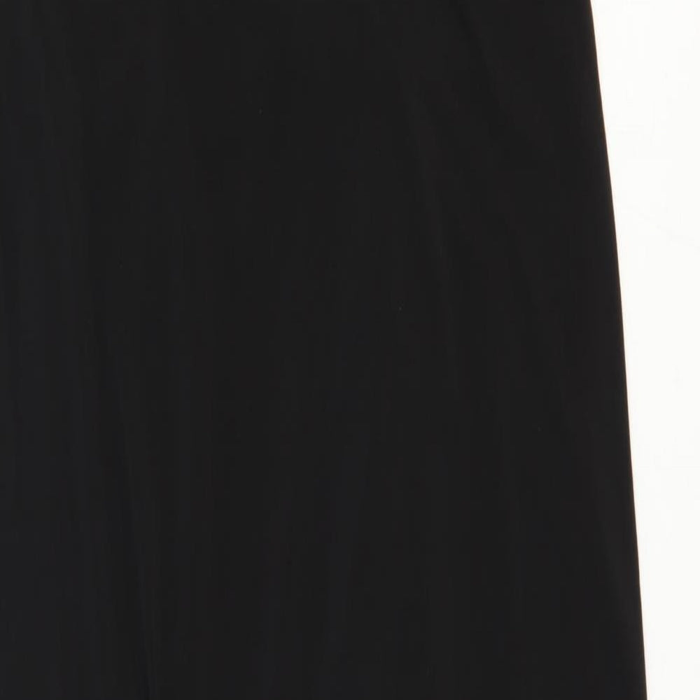 ASOS Womens Black Polyester Wrap Dress Size 18 V-Neck Pullover