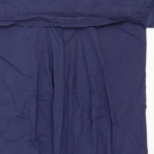 COS Womens Blue 100% Cotton T-Shirt Dress Size S Boat Neck Pullover