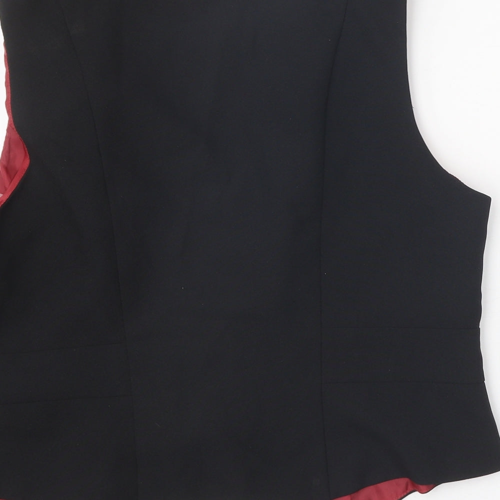 Atmosphere Womens Black Polyester Jacket Suit Waistcoat Size 18