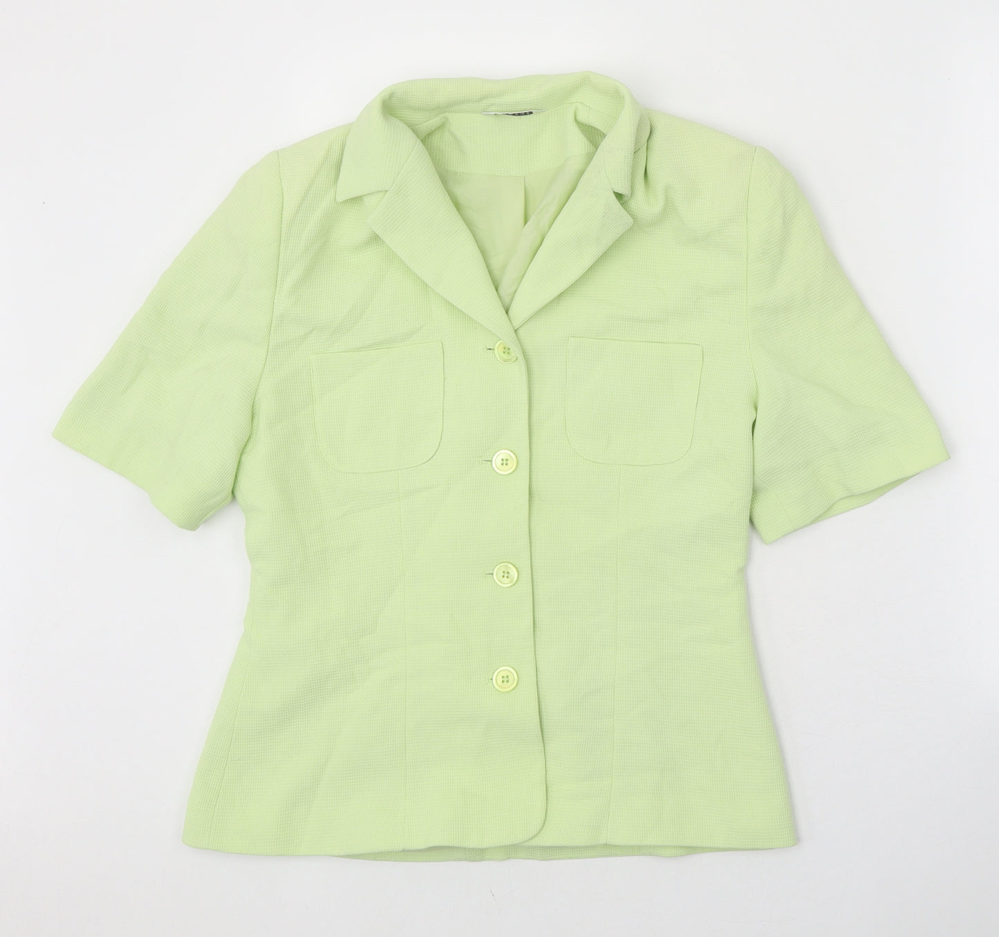 George Womens Green Polyester Jacket Suit Jacket Size 12