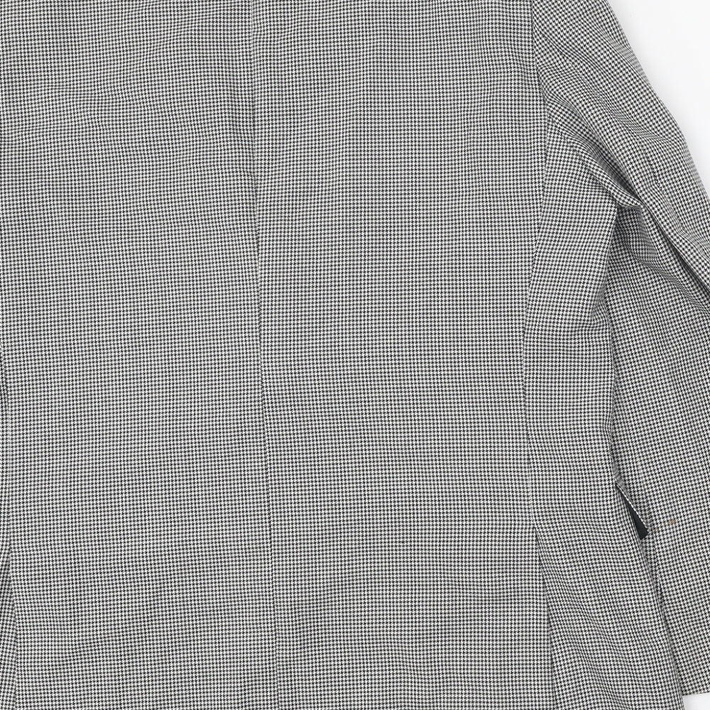 Skopes Mens Black Check Polyester Jacket Blazer Size 42