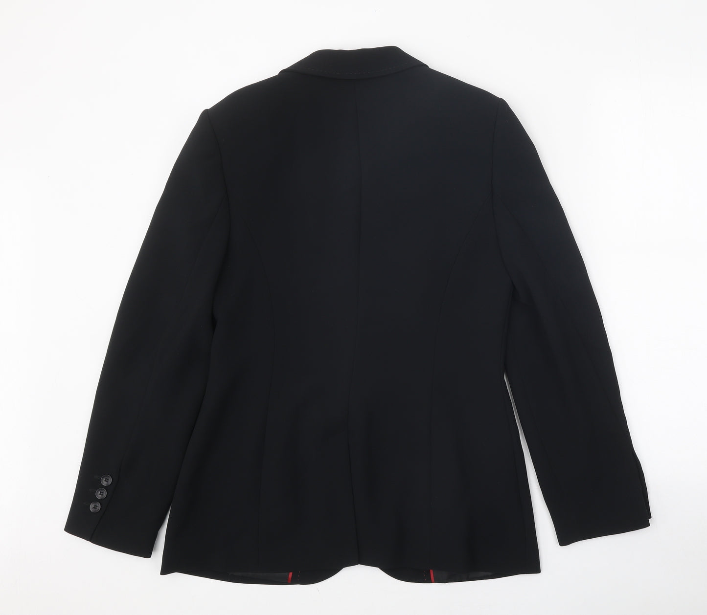 NEXT Womens Black Polyester Jacket Suit Jacket Size 10