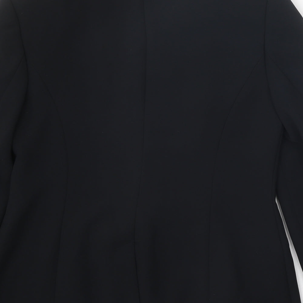 NEXT Womens Black Polyester Jacket Suit Jacket Size 10