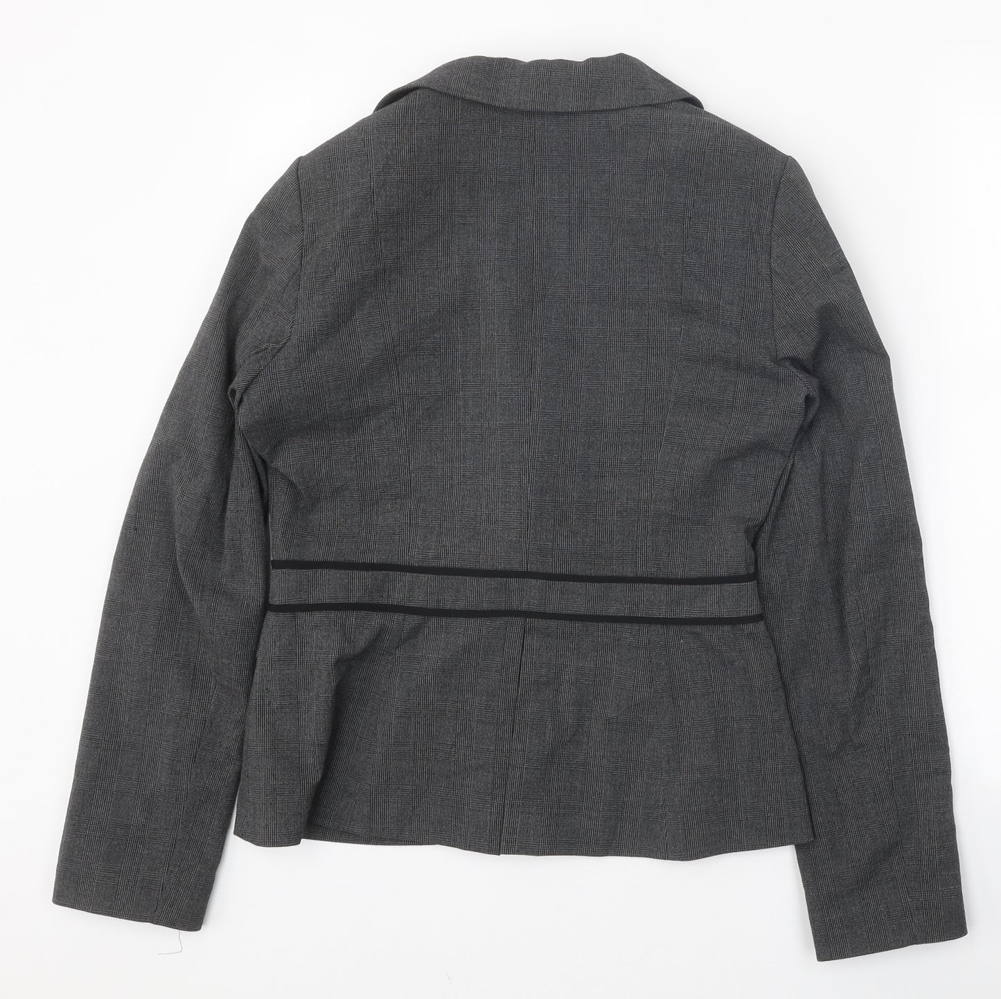 Warehouse Womens Grey Jacket Blazer Size 10 Button