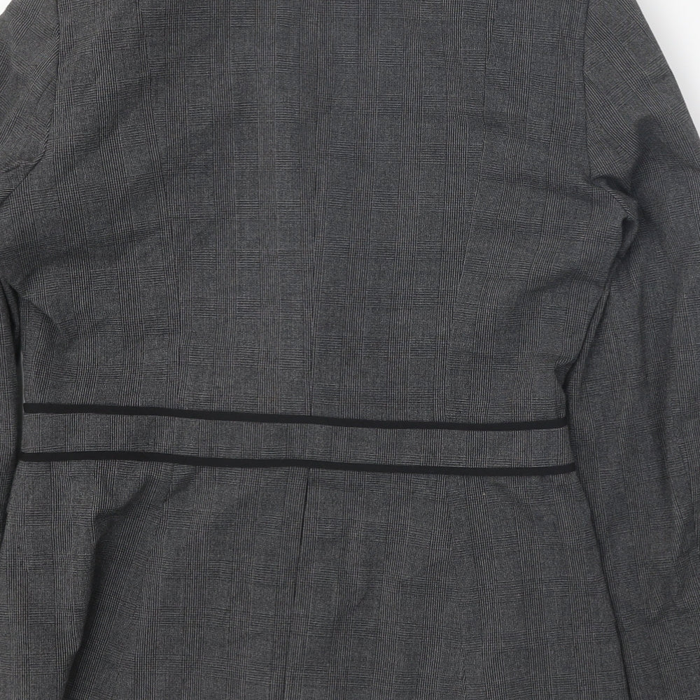Warehouse Womens Grey Jacket Blazer Size 10 Button