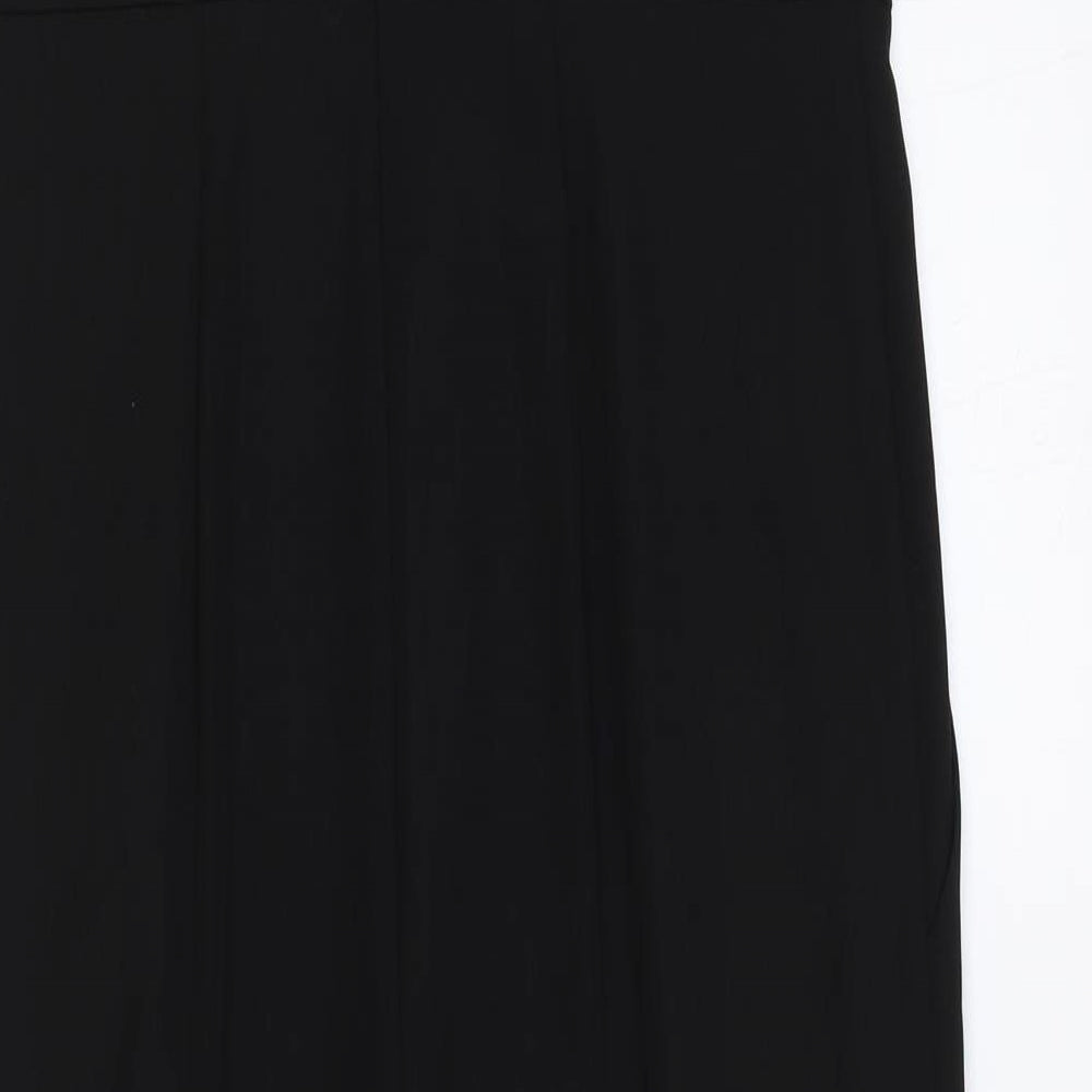 Marks and Spencer Womens Black Polyester Jumpsuit One-Piece Size 10 Zip