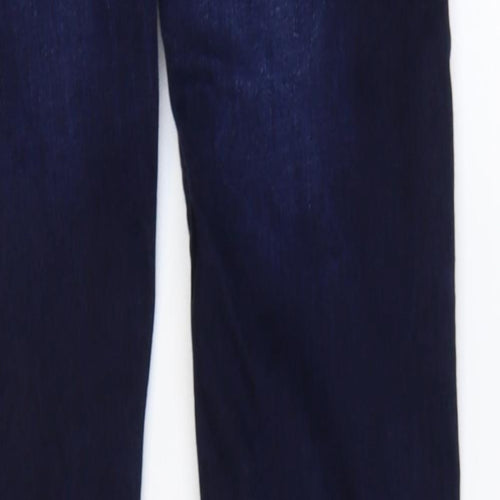 Topman Mens Blue Cotton Skinny Jeans Size 28 in Regular Zip