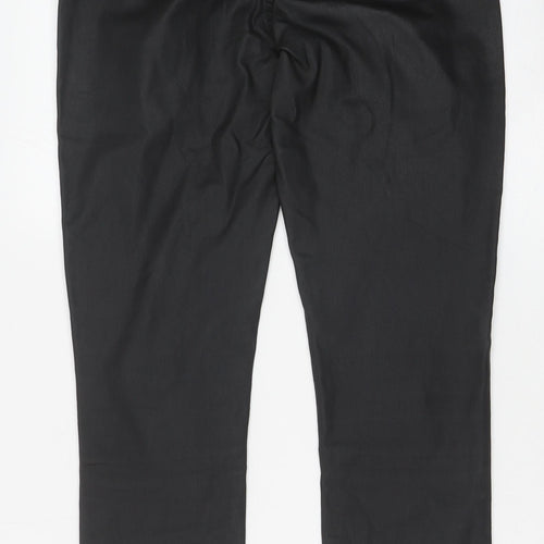 Denim & Co. Womens Black Cotton Skinny Jeans Size 8 Regular Button