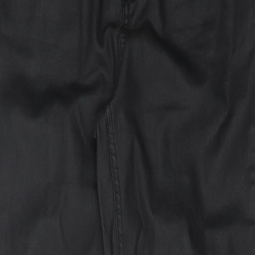 Denim & Co. Womens Black Cotton Skinny Jeans Size 8 Regular Button