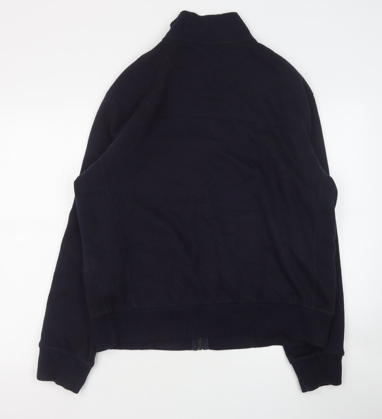 Marks and Spencer Mens Blue Cotton Full Zip Sweatshirt Size L