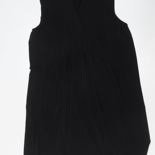 NEXT Womens Black Polyester Trapeze & Swing Size 14 V-Neck Pullover