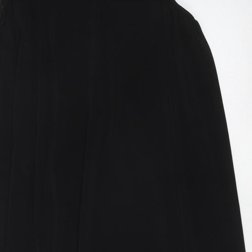 NEXT Womens Black Polyester Trapeze & Swing Size 14 V-Neck Pullover