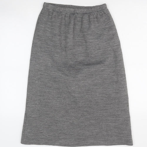 Damart Womens Grey Polyester A-Line Skirt Size 28 in