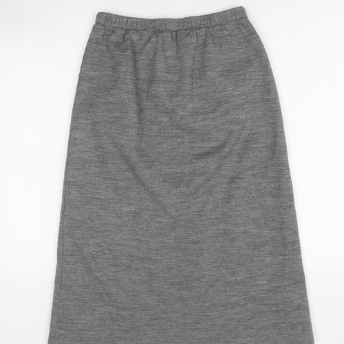 Damart Womens Grey Polyester A-Line Skirt Size 28 in