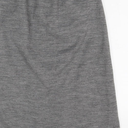Damart Womens Grey Polyester A-Line Skirt Size 28 in