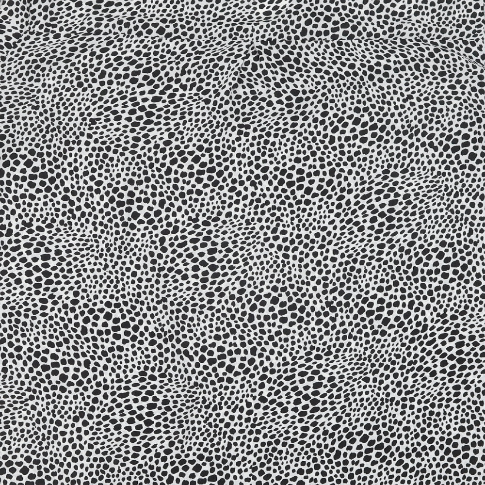 Debenhams Womens Black Geometric Polyester Basic Blouse Size 24 V-Neck