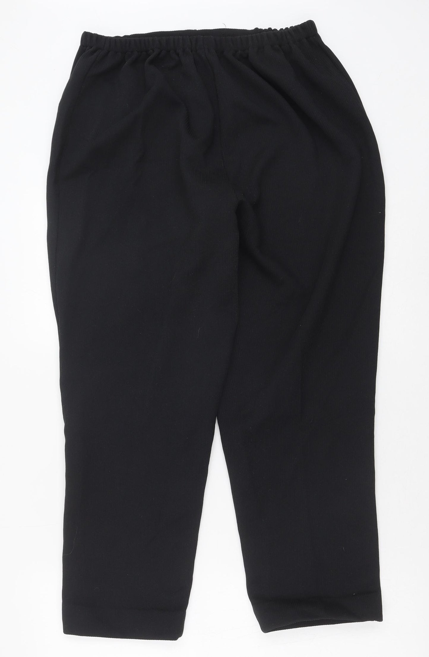 Saira of Manchester Womens Black Polyester Trousers Size 22 Regular