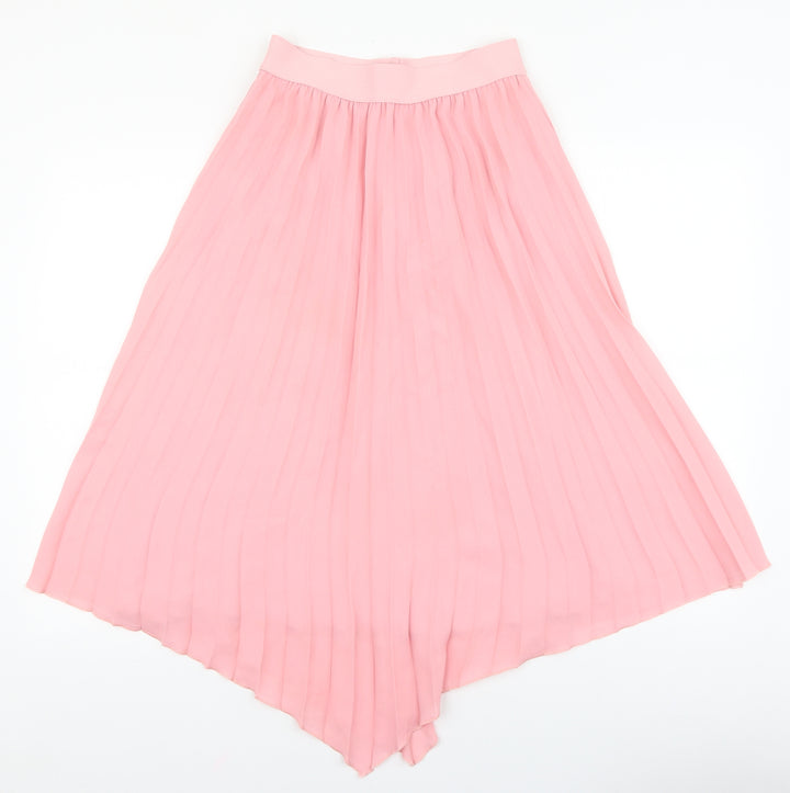 Saint Tropez Clothing Womens Pink Polyester Pleated Skirt Size XS
