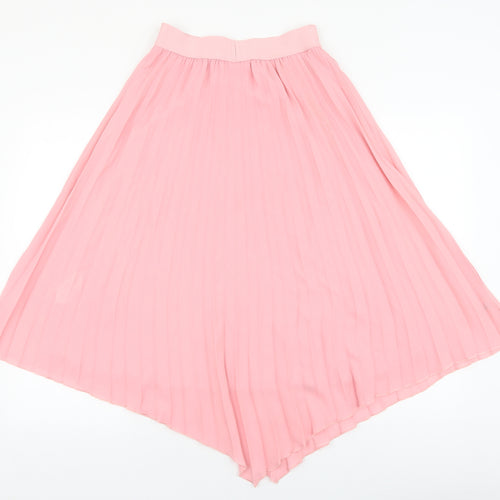 Saint Tropez Clothing Womens Pink Polyester Pleated Skirt Size XS