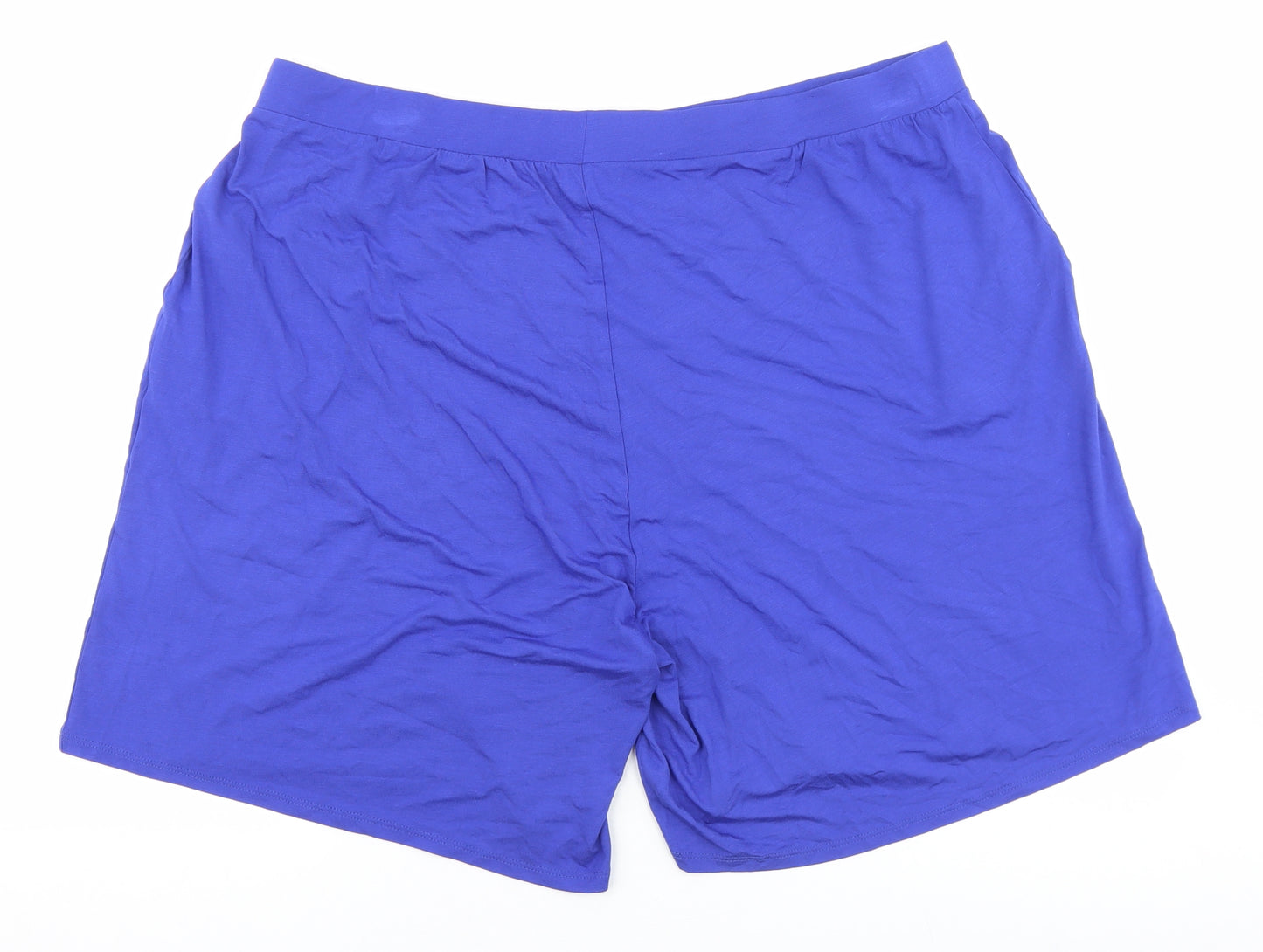 JULIPA Womens Blue Viscose Sweat Shorts Size 22 L8 in Regular