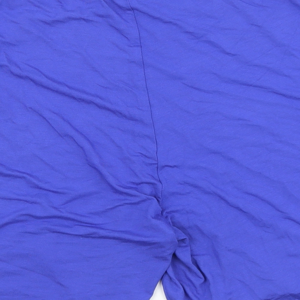 JULIPA Womens Blue Viscose Sweat Shorts Size 22 L8 in Regular