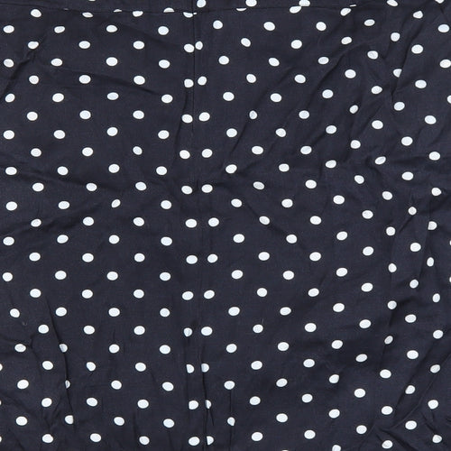 Planet Womens Blue Polka Dot Polyester Mini Skirt Size 35 in Zip
