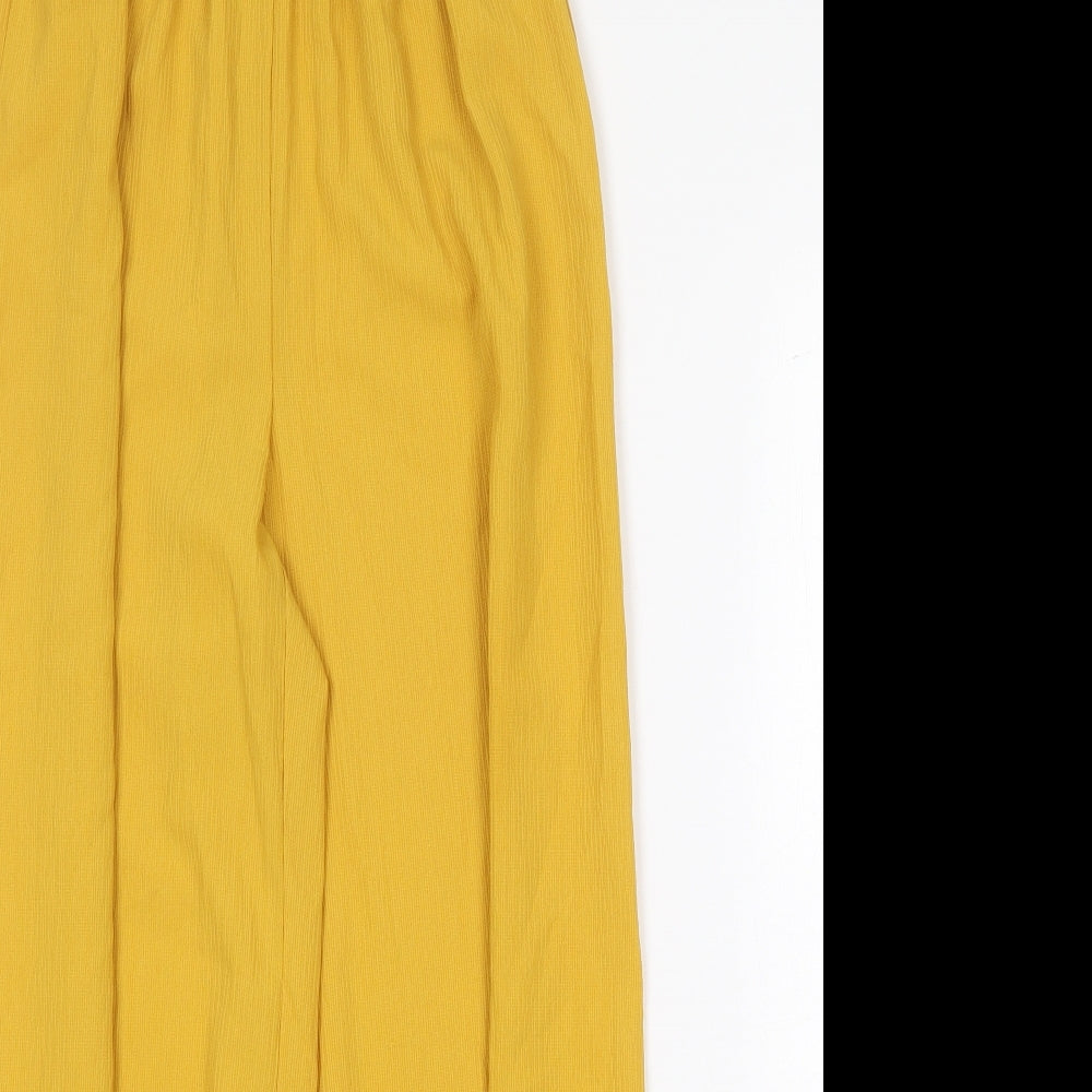 Primark Womens Yellow Polyester Trousers Size 4XL Regular