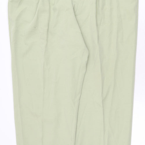 Alfred Dunner Womens Green Polyester Trousers Size 36 in Regular