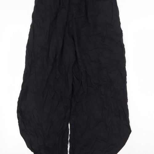 Primark Womens Black Polyester Harem Trousers Size S Regular