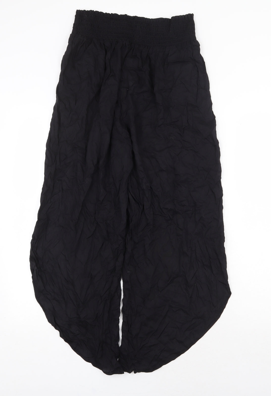 Primark Womens Black Polyester Harem Trousers Size S Regular