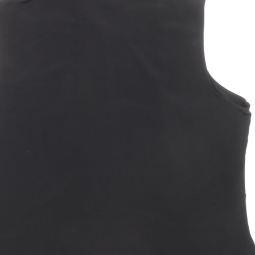 Preworn Womens Black Polyester Basic Polo Size 20 Collared