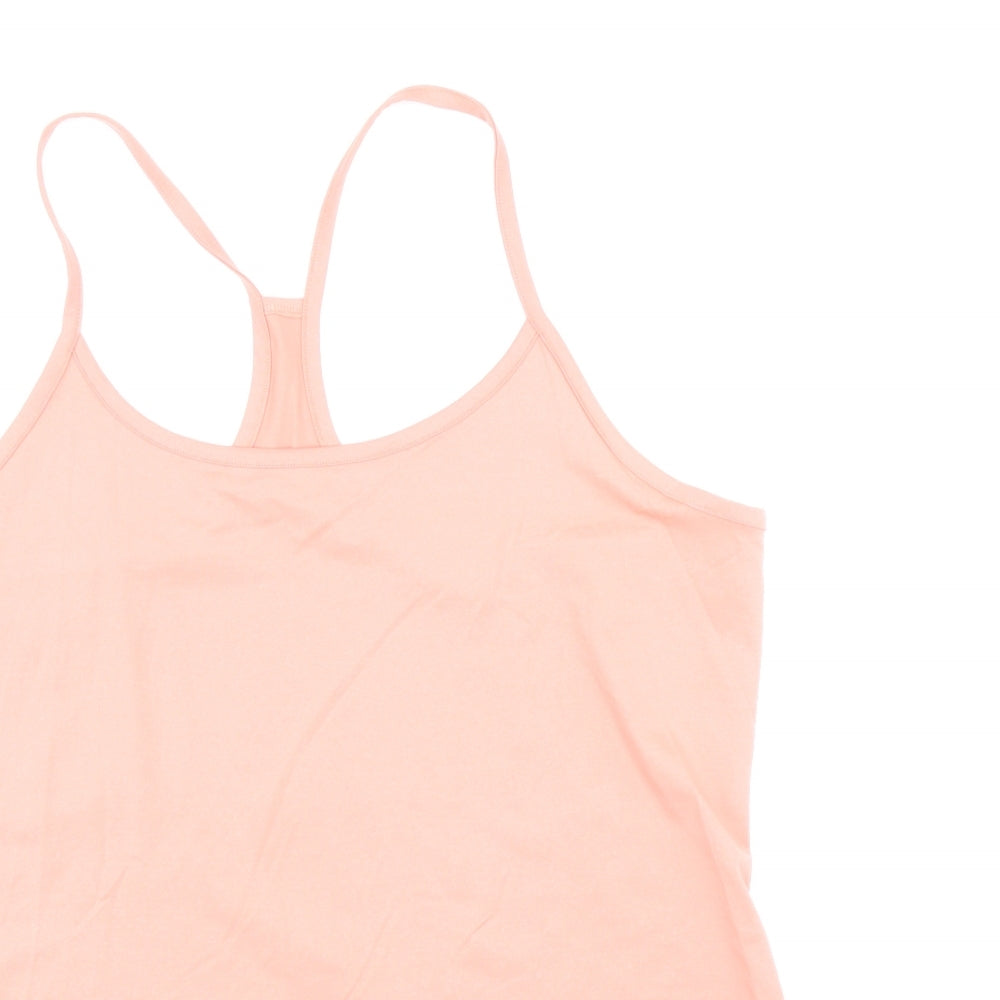 Marks and Spencer Womens Pink Polyester Camisole Tank Size 18 Scoop Neck Pullover - Racerback