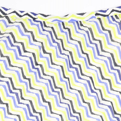 Marks and Spencer Womens Multicoloured Geometric Polyester A-Line Skirt Size 24