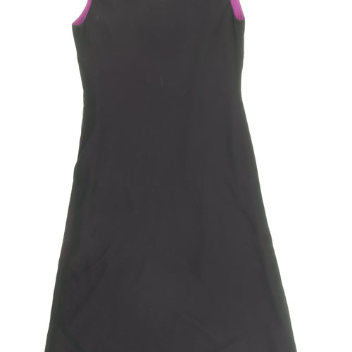 Debenhams Womens Black Polyester A-Line Size 10 V-Neck Pullover - Embellished Neckline