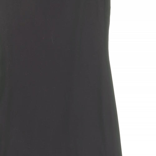Debenhams Womens Black Polyester A-Line Size 10 V-Neck Pullover - Embellished Neckline