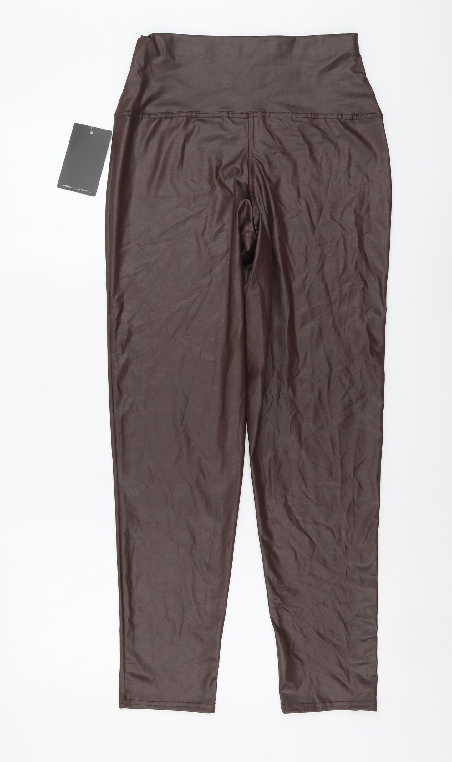 Girls On Film Womens Brown Polyester Jogger Leggings Size S L28 in