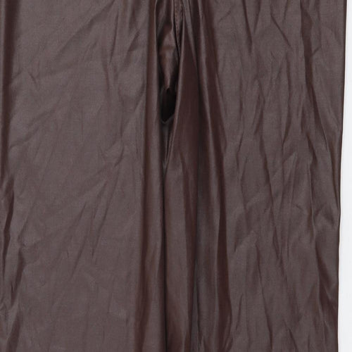 Girls On Film Womens Brown Polyester Jogger Leggings Size S L28 in