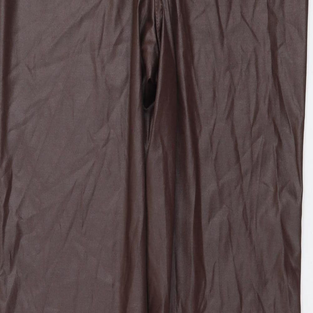 Girls On Film Womens Brown Polyester Jogger Leggings Size S L28 in