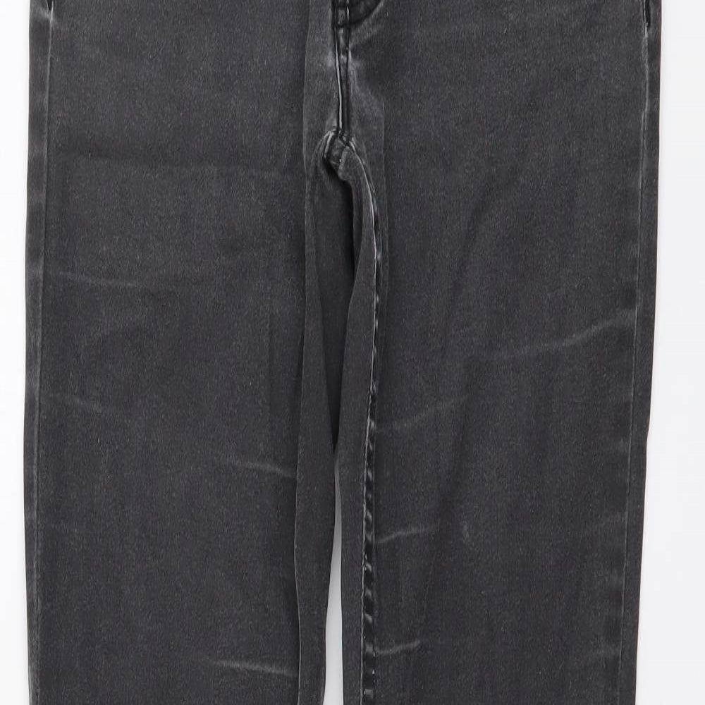 AllSaints Womens Grey Cotton Skinny Jeans Size 24 in L28 in Regular Button
