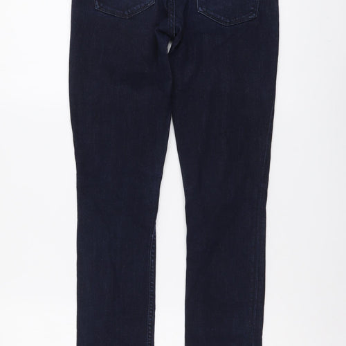 Gap Womens Blue Cotton Skinny Jeans Size 24 in L32 in Regular Button