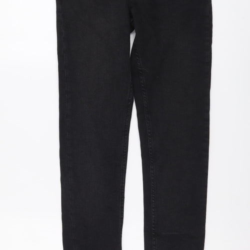 Zara Womens Grey Cotton Skinny Jeans Size S L29 in Regular Button