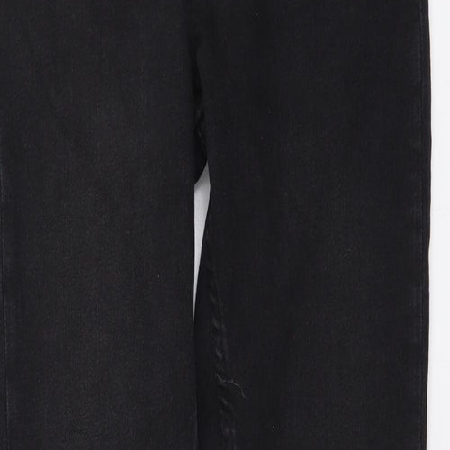 Zara Womens Grey Cotton Skinny Jeans Size S L29 in Regular Button