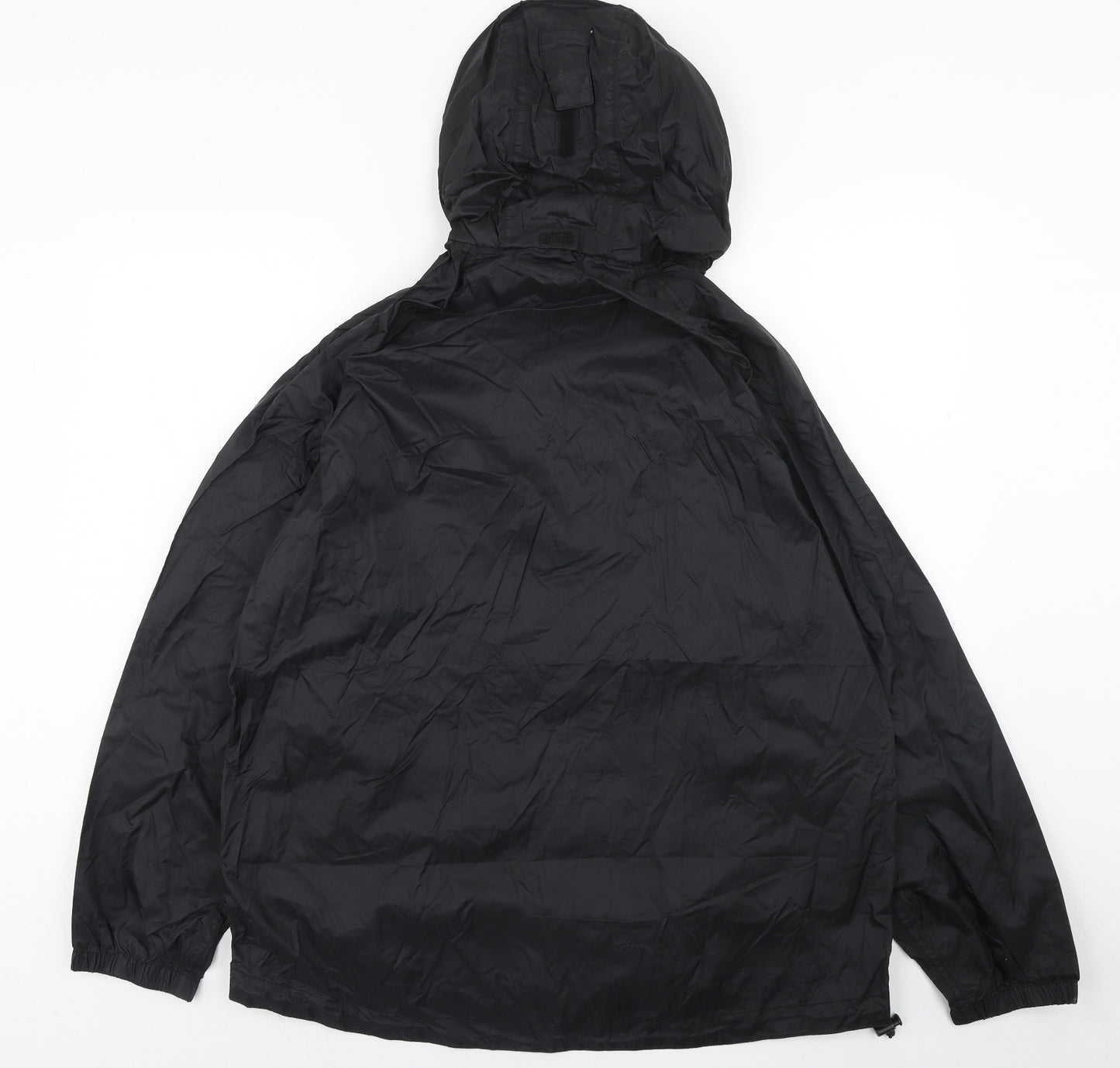 Moutain Life Mens Black Rain Coat Coat Size L Zip