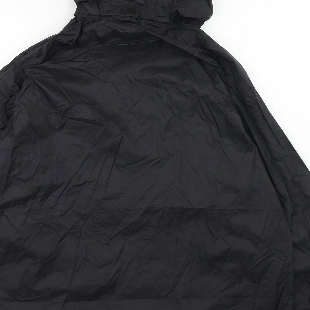 Moutain Life Mens Black Rain Coat Coat Size L Zip