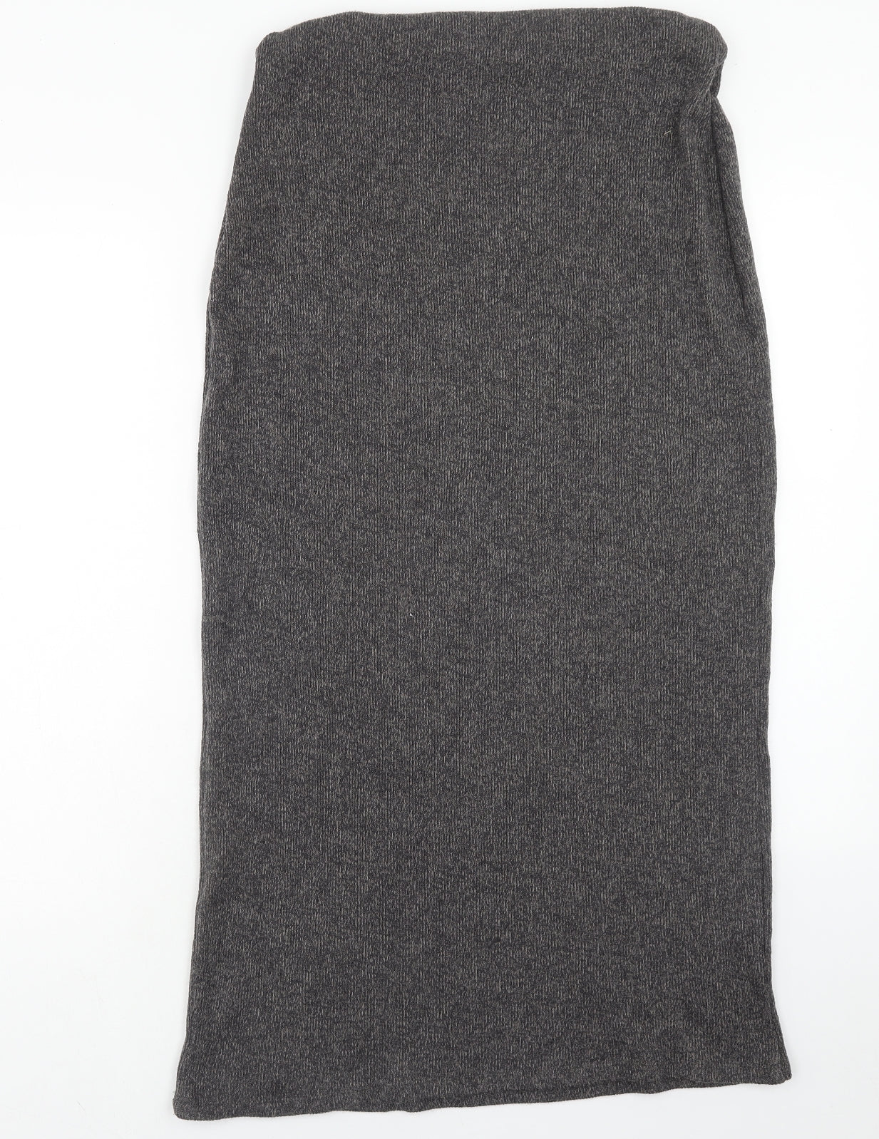 Zara Womens Grey Polyester Straight & Pencil Skirt Size L