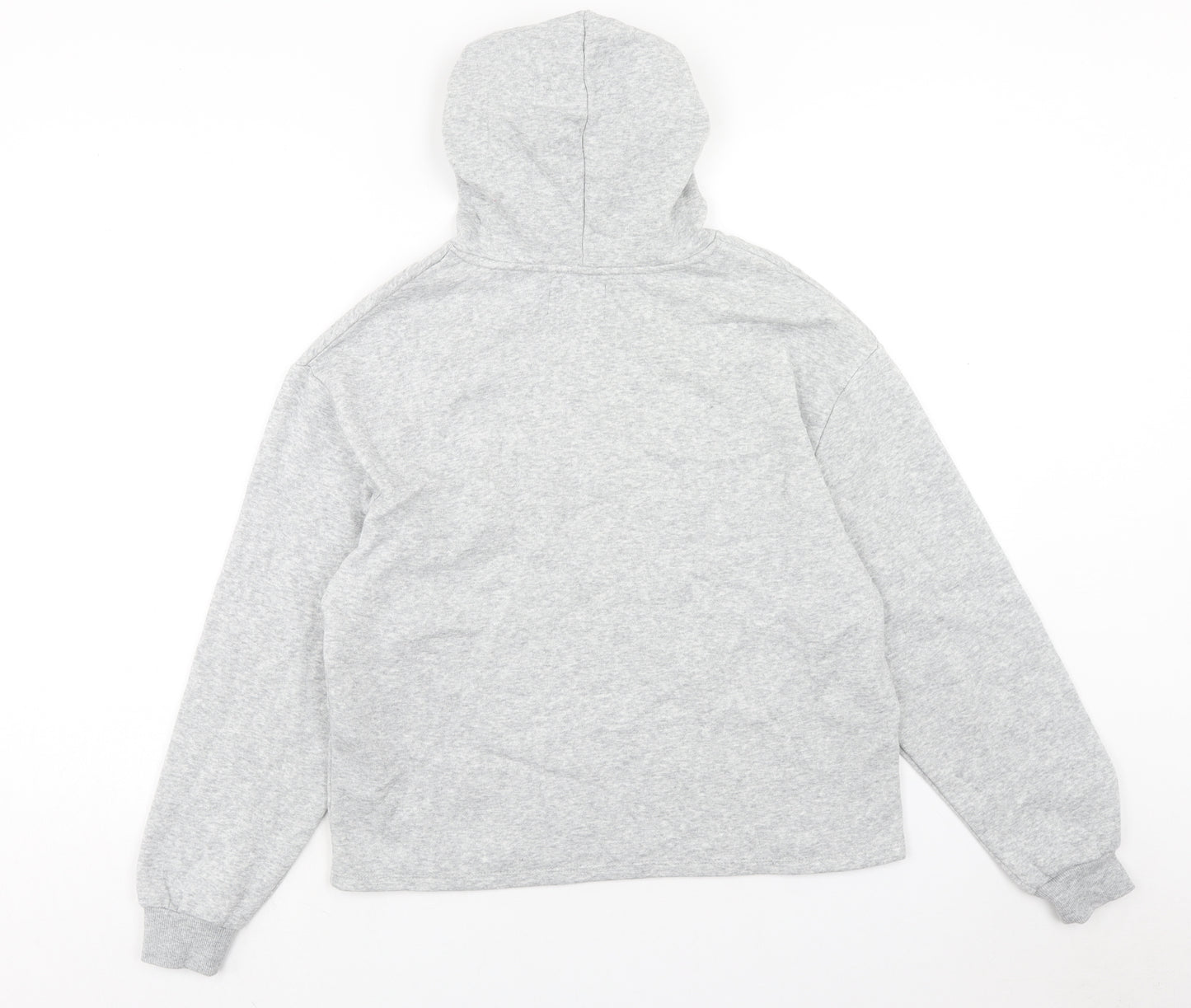 Pieces Womens Grey Cotton Pullover Hoodie Size M Zip